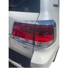 Хром накладки на стопи (2015-2025 4 част пласт) для Toyota Land Cruiser 200