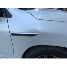 Комплект шильдиків під карбон (4 шт) для Lexus LX570/450d 2008-2022 рр