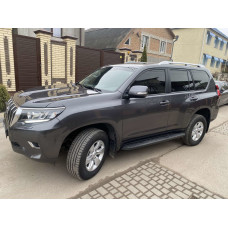Рейлінги оригінальний дизайн (Сірі, 2 шт) для Toyota Land Cruiser Prado 150 2009-2023 рр
