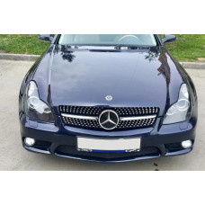 Передня решітка (2005-2008 Diamond Silver) для мерседес CLS C219 рр