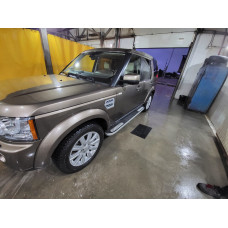 Бокові пороги Tayga V2 (2 шт., алюміній) для Land Rover Discovery IV 2009-2017 рр