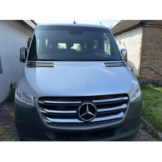 Накладки на решітку (широка модель, 6 шт) для мерседес Sprinter W907/W910 2018- рр