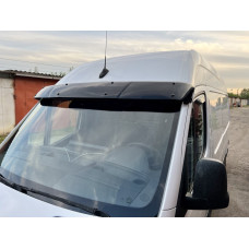 Козирьок на лобове скло (чорний глянець 5мм) для мерседес Sprinter W907/W910 2018- рр