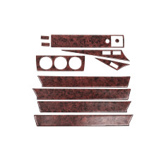 Накладки на панель (11 дет.) дерево для мерседес W201 (190) 1982-1993 рр