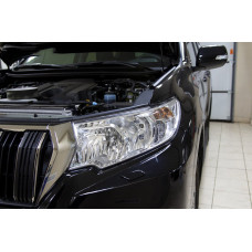 Вії на фари (2 шт, для рефлекторної) для Toyota Land Cruiser Prado 150 2009-2023 рр