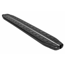 Бокові пороги Fullmond Black (2 шт, алюм) для Volkswagen Touareg 2002-2010 рр