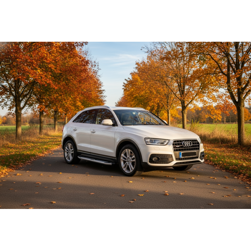 Бокові пороги Mevsim Grey (2 шт., Алюміній) для Ауди Q3 2011-2019 рр