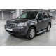 Бокові пороги Mevsim Grey (2 шт., Алюміній) для Land Rover Freelander II 2006-20