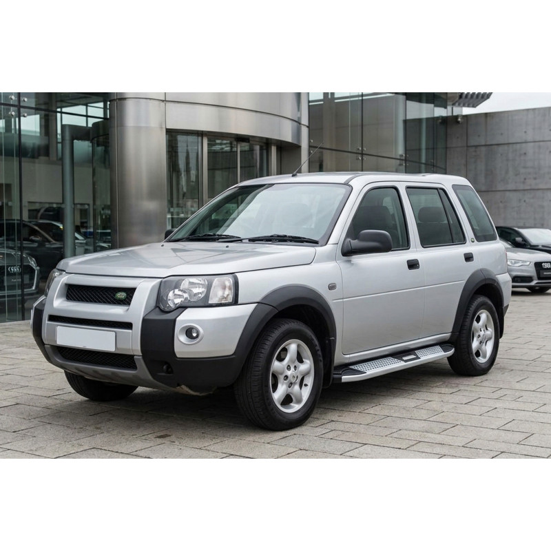 Бокові пороги Mevsim Grey (2 шт., Алюміній) для Land Rover Freelander I 1997-200