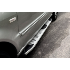 Бокові пороги Mevsim Grey (2 шт. Алюміній) для мерседес ML W163 1997-2005 рр