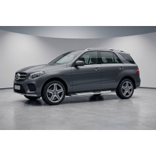 Бокові пороги Mevsim Grey (2 шт., Алюміній) для мерседес GLE/ML сlass W166 2011-2018 рр