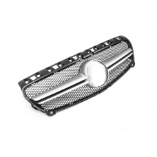 Передня решітка AMG Silver (2012-2015) для мерседес A-сlass W176 рр