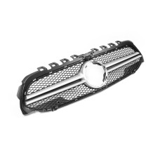 Передня решітка AMG Silver (для 2018-2022) для мерседес A-сlass W177 2018- рр