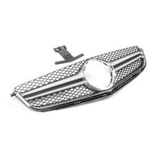 Передня решітка AMG Silver (для C63) 2007-2011 для мерседес C-class W204 рр