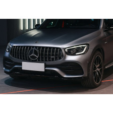 Передня решітка GT Panamericana (для GLC 43 AMG/GLC 63 AMG/AMG-Line 2019-2022) для мерседес GLC X253 рр