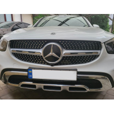 Передня решітка Diamond Silver (для Base 2019-2022) для мерседес GLC coupe C253 рр