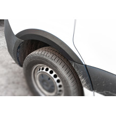 Накладки на арки (4 шт, чорні) для мерседес Sprinter W907/W910 2018- рр