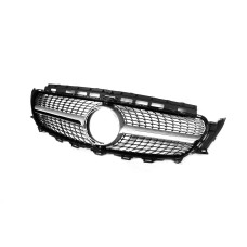 Передня решітка Diamond Silver (для Avantgarde/AMG-Line/E43 AMG/E53 AMG 2016-2020) З місцем під камеру для мерседес E-сlass W213 рр