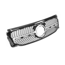 Передня решітка Diamond Silver (для Base 2019-2023) Без місця під камеру для мерседес GLB X247 2019- рр