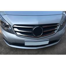 Накладки на решітку (5 шт, нерж) Carmos - Турецька сталь для мерседес Citan 2013-2021 рр