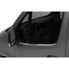 Окантовка стекол (4 шт, нерж) для мерседес Sprinter W907/W910 2018- рр