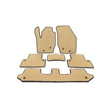 Поліуретанові килимки (EVA бежеві) 5 місний 2 ряди для Volvo XC90 2002-2014 рр