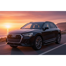 Бокові пороги Bosphore Black (2 шт. Алюміній) для Ауди Q3 2019- рр