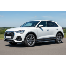 Бокові пороги Bosphore Grey (2 шт., Алюміній) для Ауди Q3 2019- рр