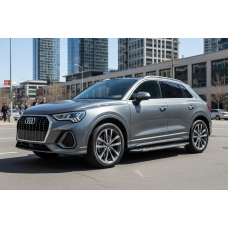 Бокові пороги Duru (2 шт. Алюміній) для Ауди Q3 2019- рр