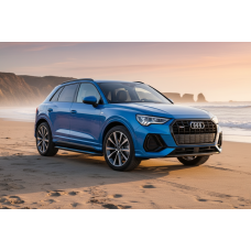 Бокові пороги Maya Blue (2 шт., Алюміній) для Ауди Q3 2019- рр