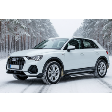 Бокові пороги Rainbow (2 шт., Алюміній) для Ауди Q3 2019- рр