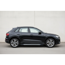 Бокові пороги Line (2 шт., Алюміній) для Ауди Q3 2019- рр