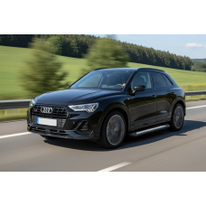 Бокові пороги Vision New Black (2 шт. Алюміній) для Ауди Q3 2019- рр