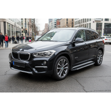 Бокові пороги Duru (2 шт. Алюміній) для бмв X1 F48 2015-2022 рр