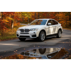 Бокові пороги Bosphore Grey (2 шт. Алюміній) для бмв X4 F26 2014-2018 рр