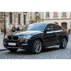Бокові пороги Vision New Grey (2 шт. Алюміній) для бмв X4 F26 2014-2018 рр