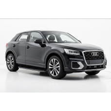 Бокові пороги Bosphore Black (2 шт. Алюміній) для Ауди Q2 2016- рр