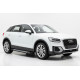 Бокові пороги Allmond Grey (2 шт., Алюміній) для Ауди Q2 2016- рр