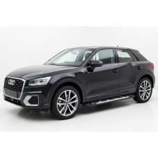 Бокові пороги Sunrise (2 шт., Алюміній) для Ауди Q2 2016- рр