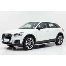 Бокові пороги Tayga Grey (2 шт., Алюміній) для Ауди Q2 2016- рр