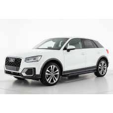 Бокові пороги Vision New Black (2 шт. Алюміній) для Ауди Q2 2016- рр