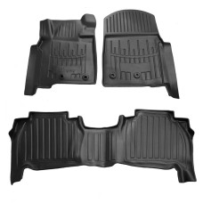 Килимки Stingray 3D 2011-2026 (4 шт, поліуретан) для Toyota Land Cruiser 200 рр