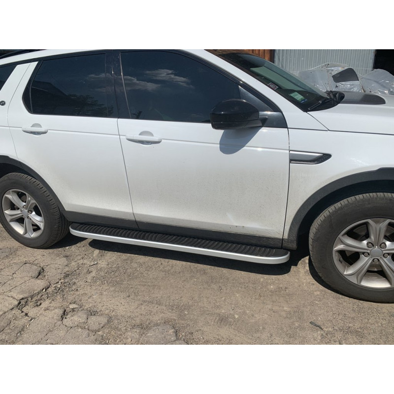 Бокові пороги Tayga Grey (2 шт., Алюміній) 2014-2019 для Land Rover Discovery Sport 2014- рр