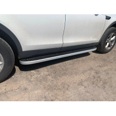 Бокові пороги Tayga Grey (2 шт., Алюміній) 2014-2019 для Land Rover Discovery Sport 2014- рр