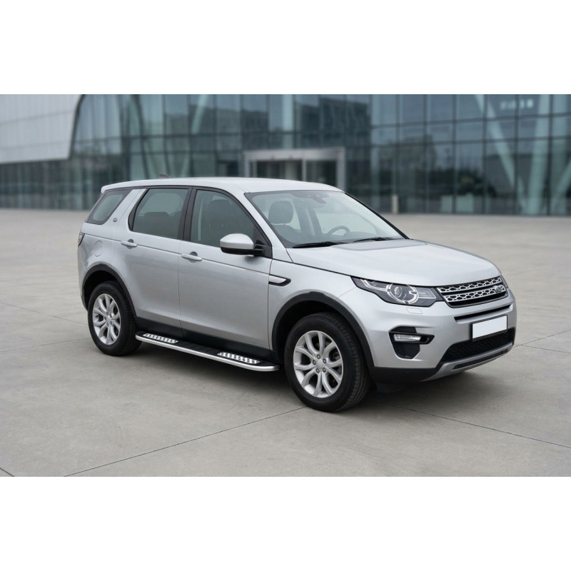 Бокові пороги Tayga V2 (2 шт., Алюміній) 2014-2019 для Land Rover Discovery Sport 2014- рр