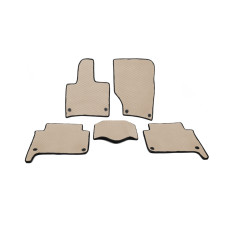 Килимки EVA (бежеві) 2 ряди (5 килимків) для Ауди Q7 2005-2015 рр