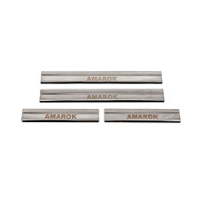 Накладки на пороги Carmos V3 (4 шт, нерж) для Volkswagen Amarok 2010-2022 рр