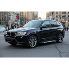Бокові пороги Vision New Grey (2 шт. Алюміній) для бмв X3 F25 2011-2018 рр
