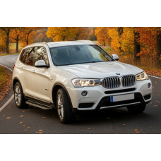 Бокові пороги Bosphore Grey (2 шт. Алюміній) для бмв X3 F25 2011-2018 рр