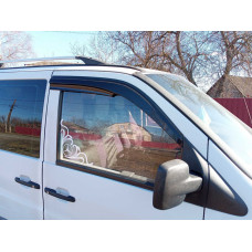 Ветровики на окна (2 шт., Sunplex Sport) для мерседес Vito W638 1996-2003 гг